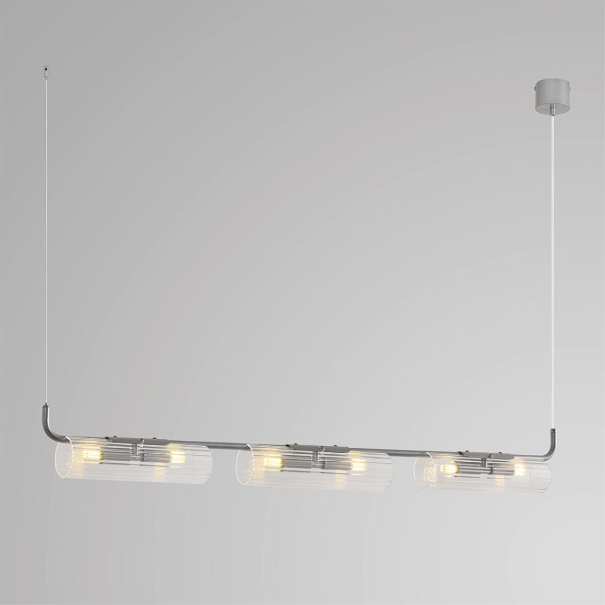 8258/6 SUSPENTIONI LN26 286 серебро/прозрачный, металл/стекло Подвес G9 6*20W 220V TORONTO — изображение 3