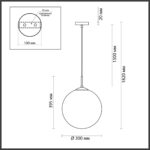 6510/1A SUSPENTIONI LN26 409 чёрный Подвес E27 1*60W 220V SUMMER — изображение 2