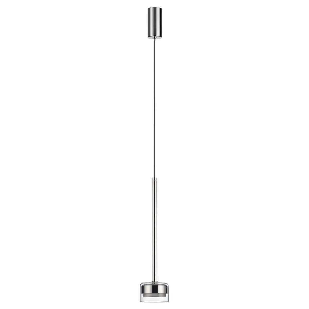 7151/10L HIGHTECH ODL26 347 Подвесной светильник хром/ прозрачное стекло/металл IP20 LED 10W 3000K 220V LASLO — изображение 1