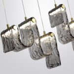 5106/52L L-VISION ODL26 549 брашинг/дымчатый металл/стекло Люстра линейная LED x 52W 4000K FLOW — изображение 3
