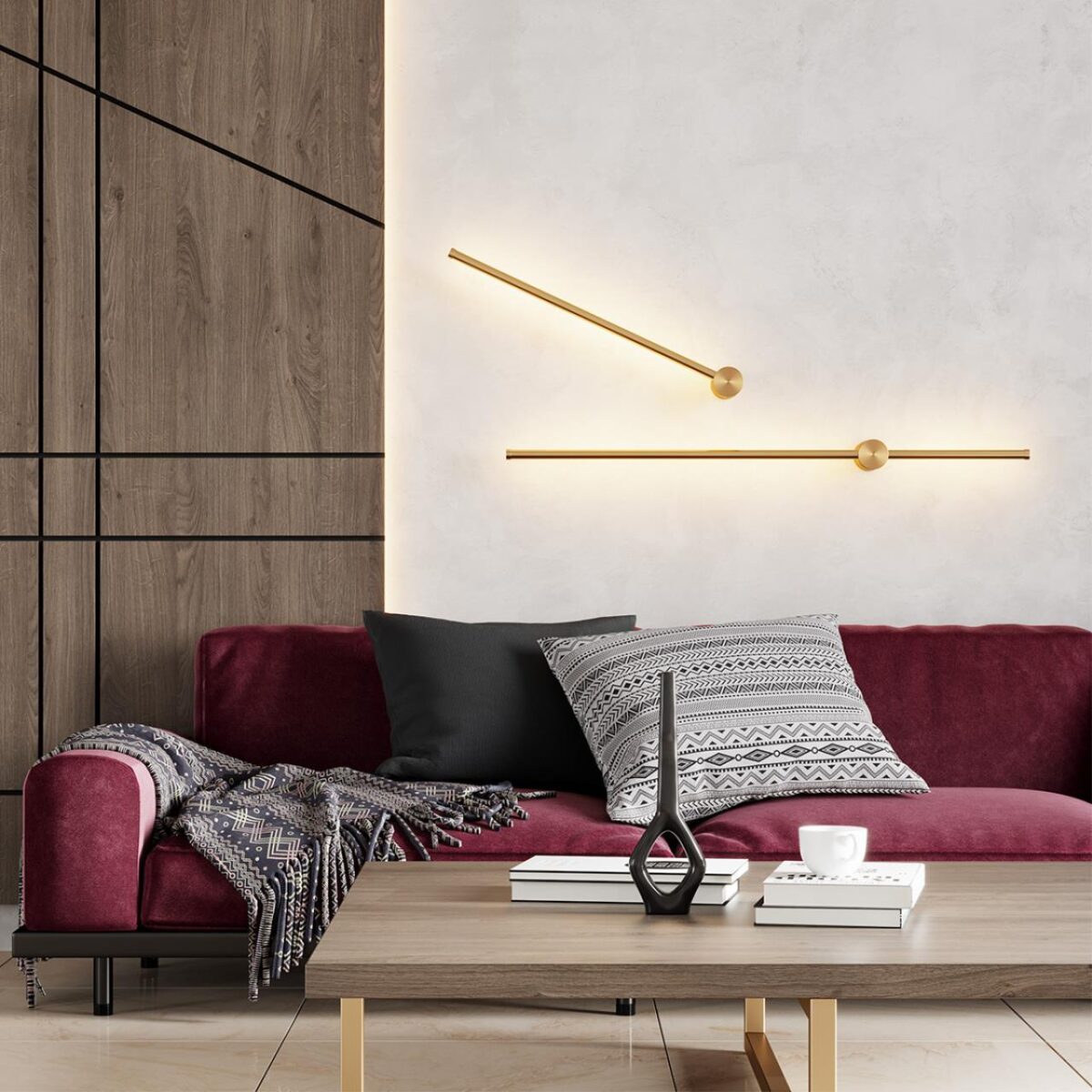 4335/12WGP HIGHTECH ODL23 275 золото Настенный светильник IP20 LED 12W 525Лм 3000K/4000K (перекл. ч/з тумблер на драйвере) FILLINI — изображение 2