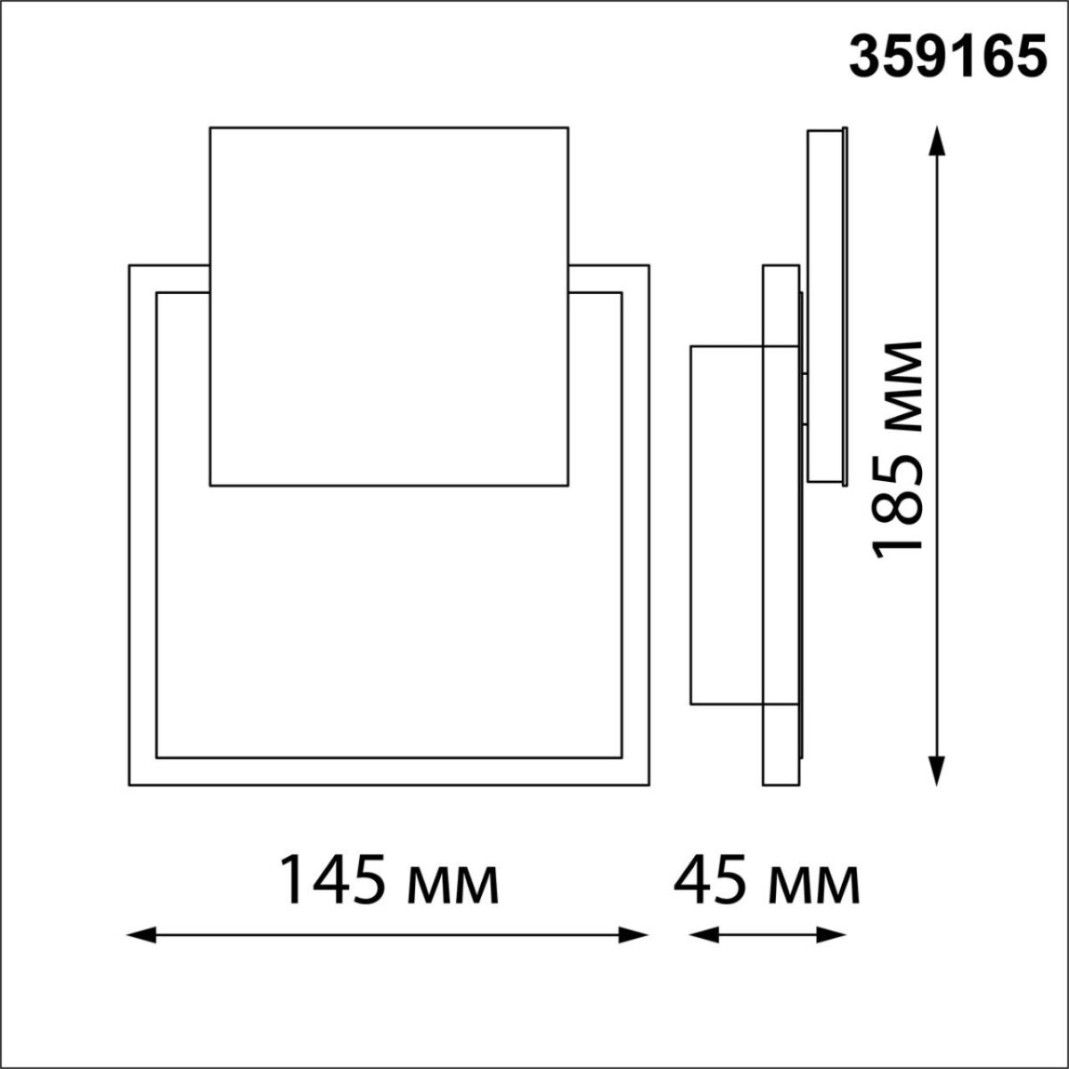 359165 STREET NT23 712 черный Светильник ландшафтный светодиодный IP54 LED 4000K 16W 220V SMENA — изображение 2