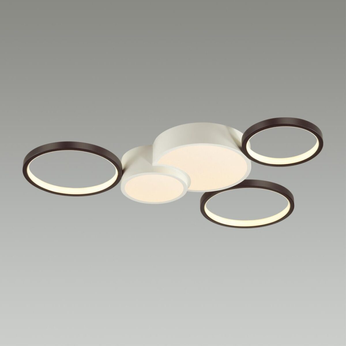 5253/80CL LEDIO LN26 291 белый, черный Люстра потолочная диммир. с ДУ LED 80W 220V NORBERT — изображение 3