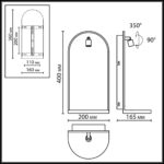 7176/3WL HIGHTECH ODL26 055 светильник темно-зеленый/черный/мрамор/металл IP20 LED 3W 250Лм 3000K 220-240V GIARDINO — изображение 2