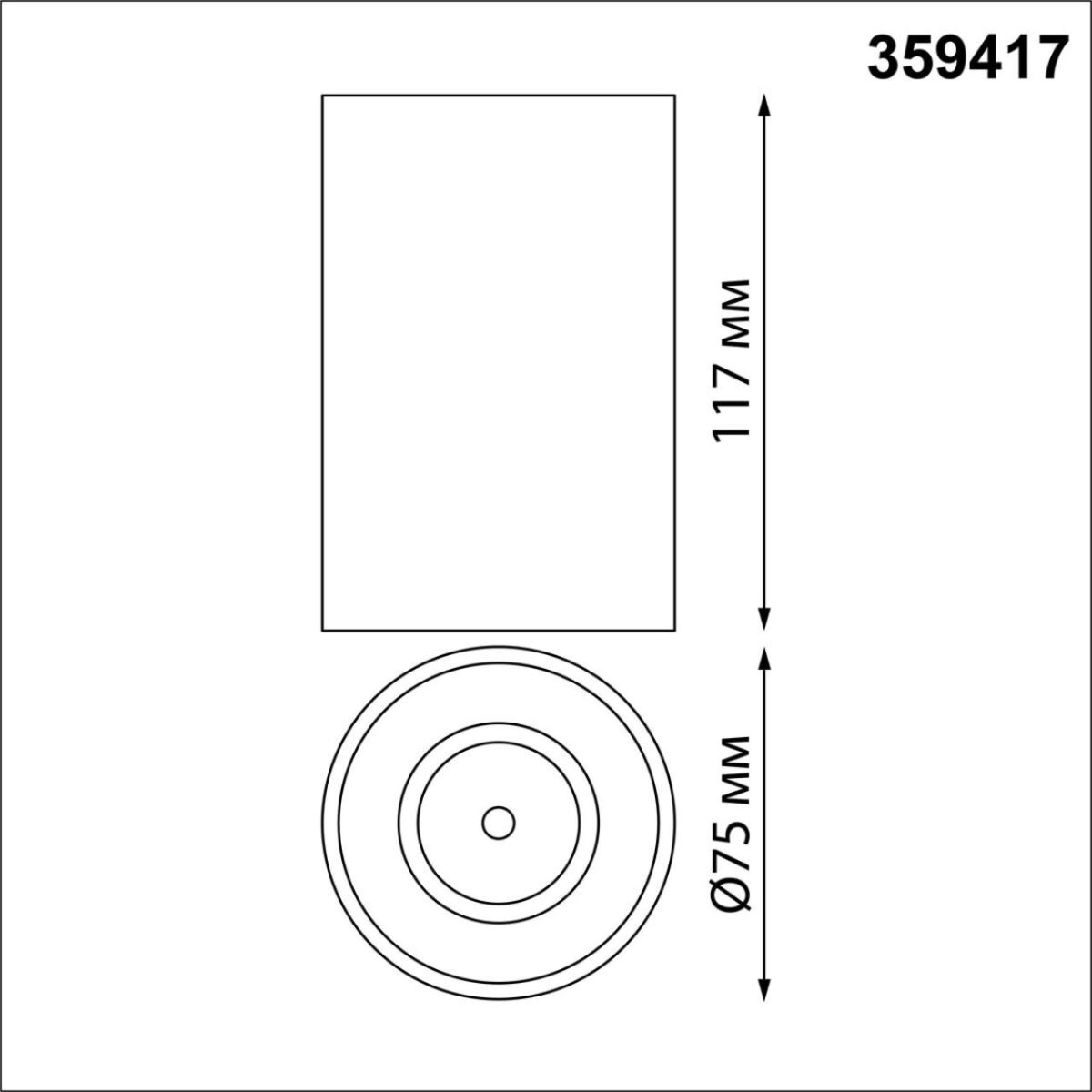 359417 OVER NT24 430 белый Светильник накладной влагозащищённый IP54 LED 10W 170-265V 4000К 830Лм RECTE — изображение 2