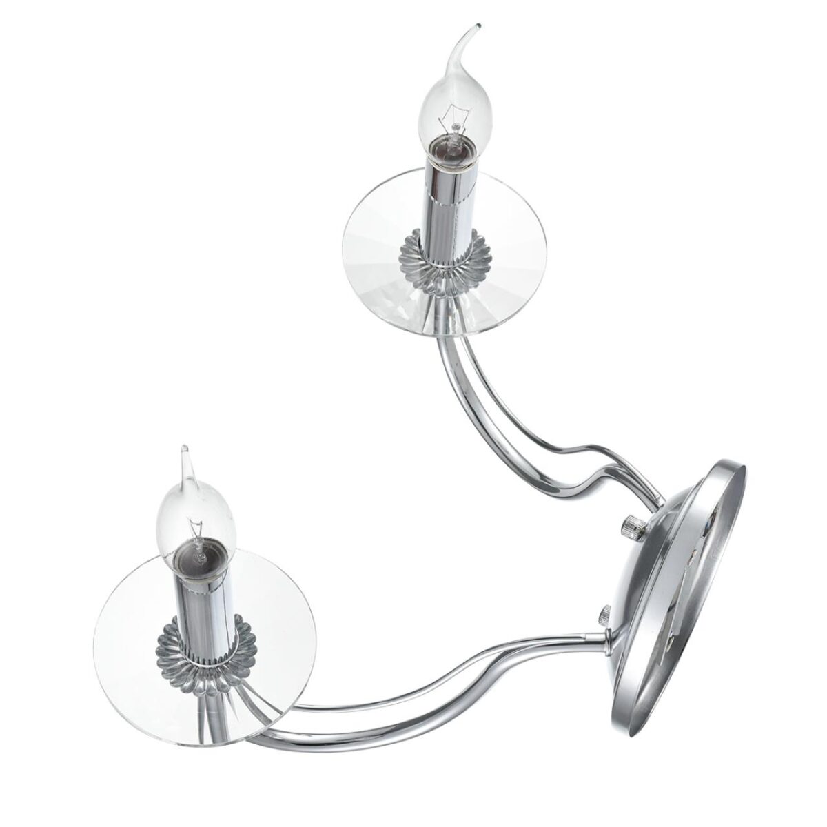 8034/2W CLASSI LN26 000 металл/стекло, хром/прозрачный Бра E14 2*40W 220V INCANTO — изображение 2