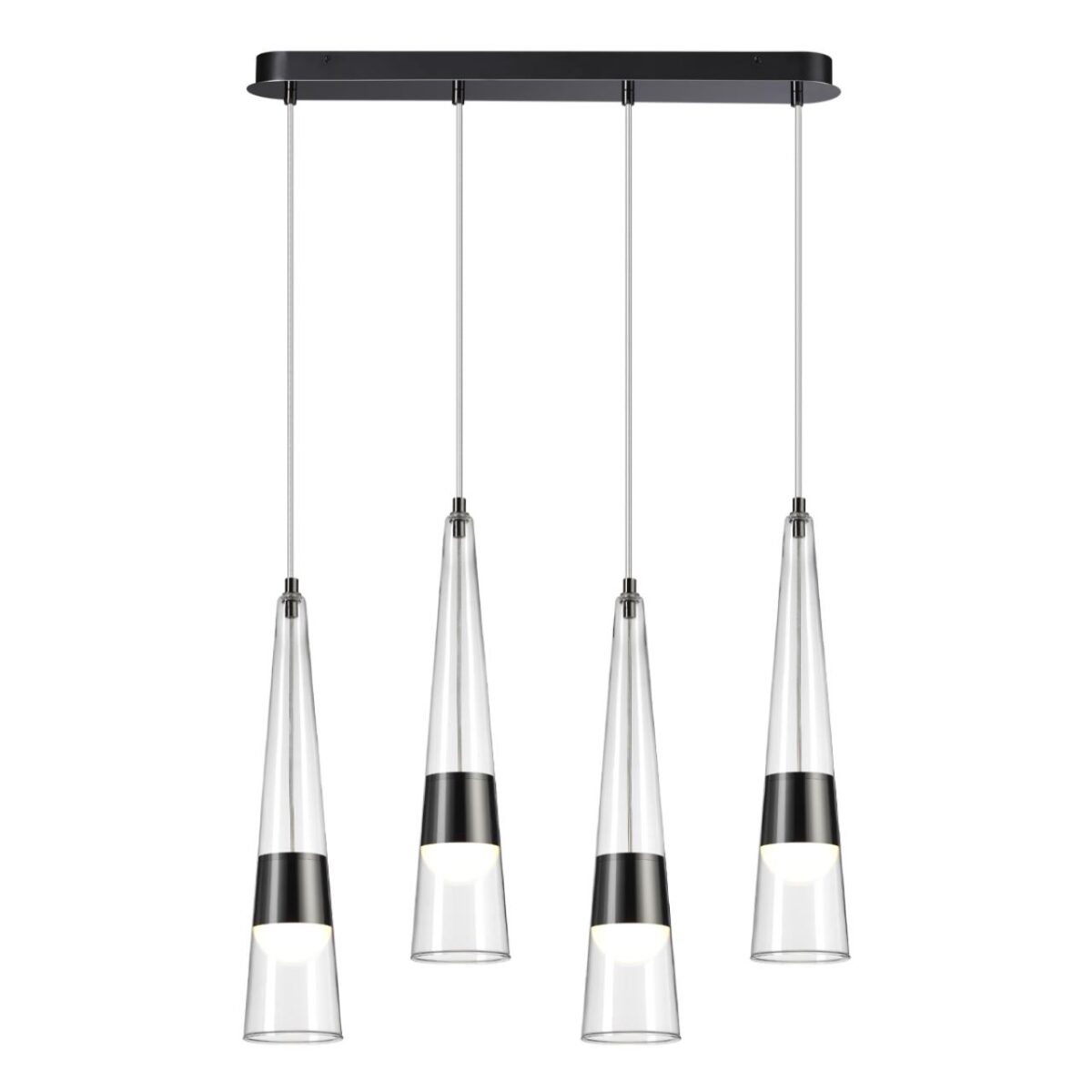 5044/42L L-VISION ODL24 000 глянц.темн.хром/прозрачный/металл/стекло Люстра LED 42W 3000K 4167Лм LUMP — изображение 3