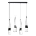 5044/42L L-VISION ODL24 000 глянц.темн.хром/прозрачный/металл/стекло Люстра LED 42W 3000K 4167Лм LUMP — изображение 3