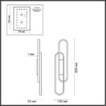 5610/37WL LEDIO LN26 449 черный Настенный светильник LED 37W 4000К  220V CLIPE — изображение 2