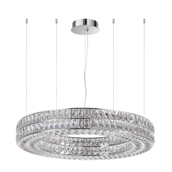 4927/98L L-VISION ODL24 583 хром/металл/хрусталь Люстра LED 98W 4000K 5850Лм PANTA