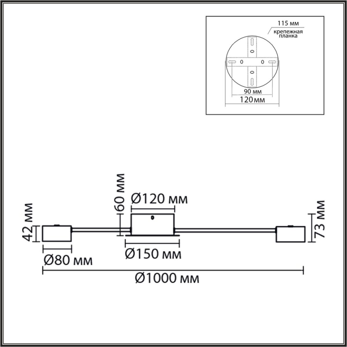8344/12C COMFI LN26 251 черный, металл Люстра GX53 LED 12*7W 220V TORINA — изображение 2