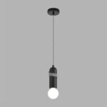 8364/1A ECO LN26 330 черный, металл/бетон Подвес E27 LED 10W 220V TESLA — изображение 2