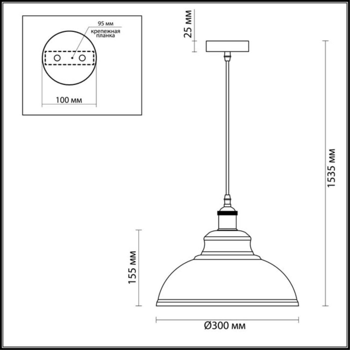 c8fc1cfb659defd701940938ddde813b 3366/1 PENDANT ODL17 419 темн.серый/бронзовый Подвес E27 60W 220V MIRT — изображение 1