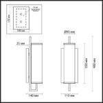 4654/1W COUNTRY ODL20 000 черный/прозрачный Бра E14 60W 220V RENA — изображение 2