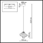 5107/3L L-VISION ODL26 247 металл/стекло Подвес LED x 3W 4000K ORDI — изображение 2