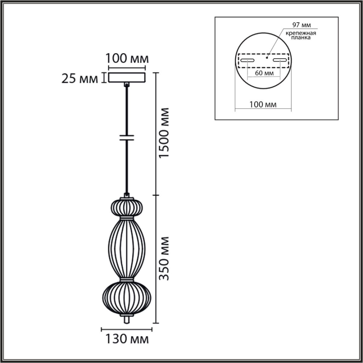 8369/15L LEDIO LN26 376 латунь/белый, металл/стекло Подвес LED 8W 3000/4000/6000K 220V LIALDA — изображение 3