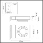 6654/5WL NATURE ODL24 000 черный/металл Уличный настенный светильник IP54 LED 5W 4000K AC85-265V VART