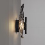 5461/12WL L-VISION ODL_EX26 053 черный/дымчатый/черный/металл/стекло/мрамор Настенный светильник LED x 12W 3000K CORALLA — изображение 3
