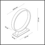6615/5FL NATURE ODL24 000 черный/металл/акрил Напольный светильник IP65 LED 5W 3000K 120° 220V UVO — изображение 2
