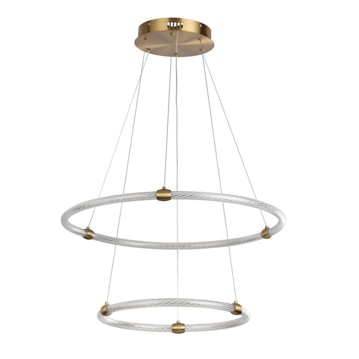 8010/50L LEDIO LN25 000 золото/прозрачный, металл/акрилл Подвесной светильник LED 50W 220V 4000K TWINKLE — изображение 1