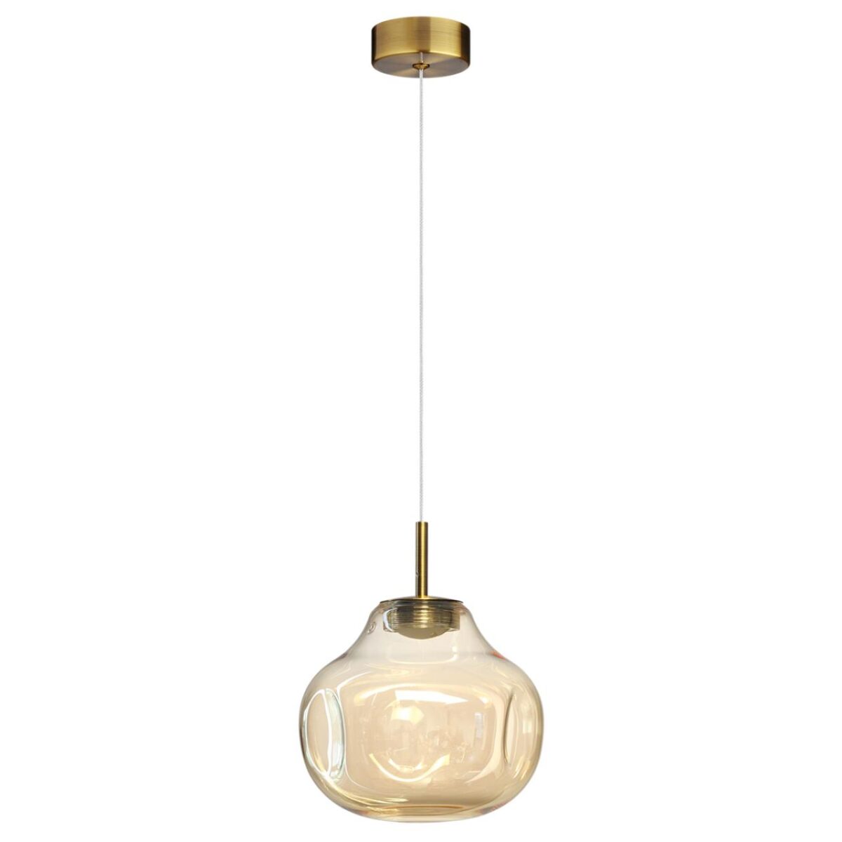 5097/4L PENDANT ODL25 363 античн.бронза/янтарный/металл/стекло Подвес LED 4W 4000K 388Лм VASO — изображение 1