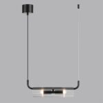 6561/2 SUSPENTIONI LN26 284 черный/прозрачный/металл/стекло Подвес G9 2*20W 220V TORONTO — изображение 3