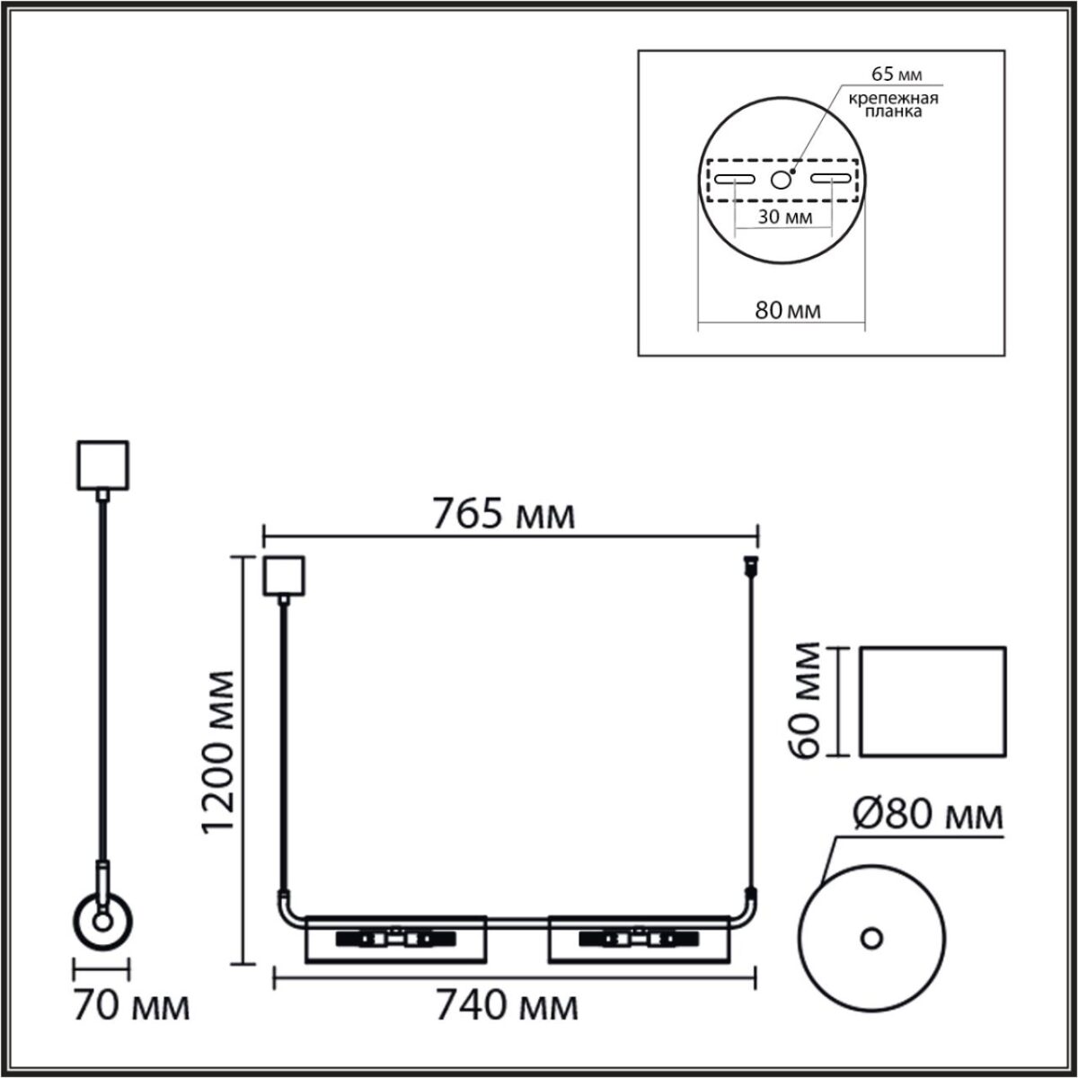 8258/4 SUSPENTIONI LN26 286 серебро/прозрачный, металл/стекло Подвес G9 4*20W 220V TORONTO — изображение 2