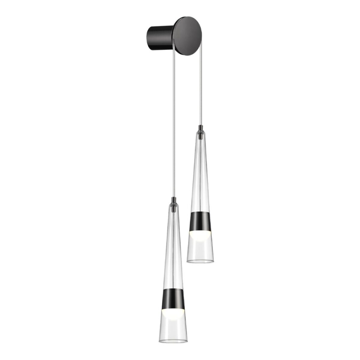 5044/24WL L-VISION ODL24 000 глянц.темн.хром/прозрачный/металл/стекло Бра LED 24W 3000K 2536Лм LUMP — изображение 3