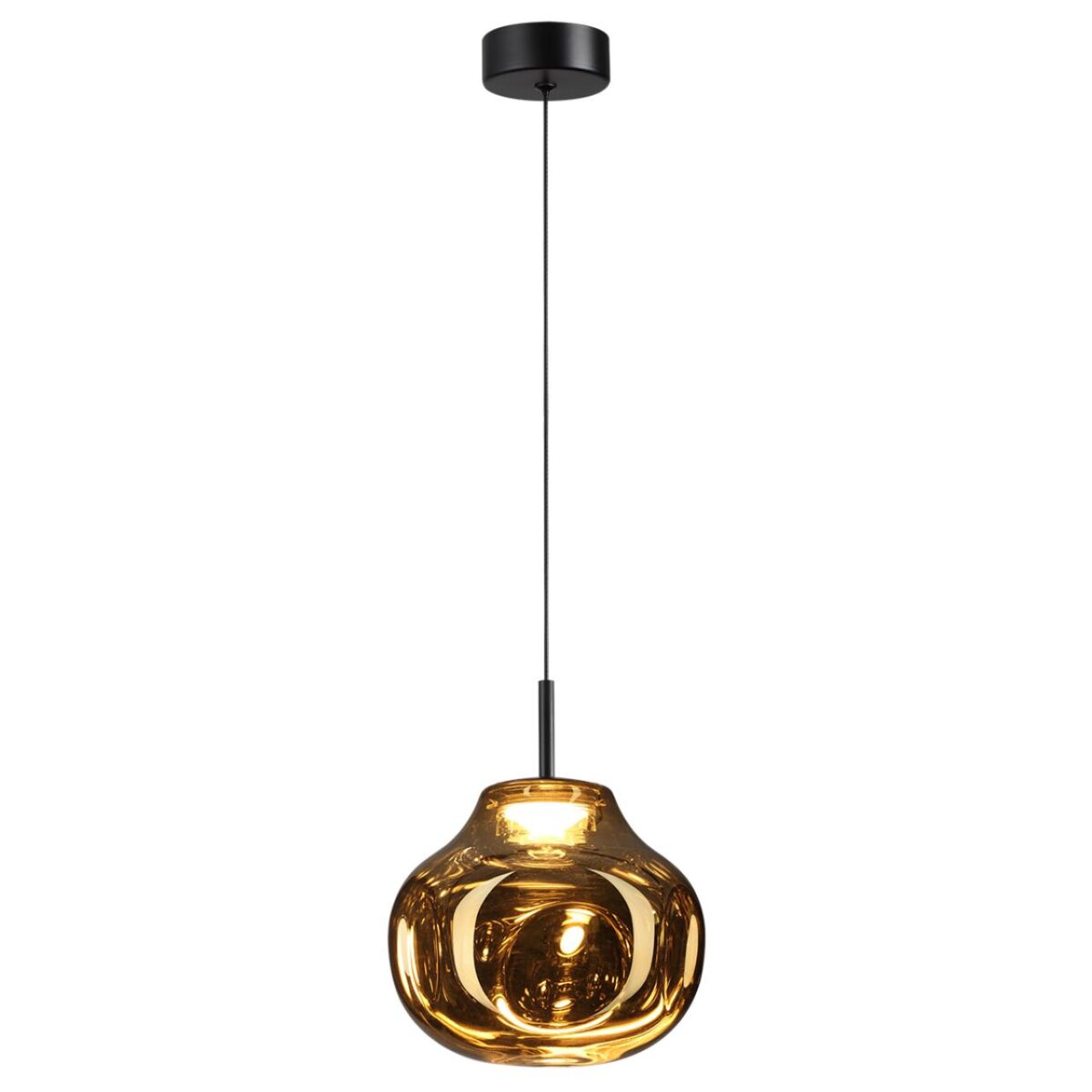 5097/4LA PENDANT ODL25 363 черный/золотой/металл/стекло Подвес LED 4W 4000K 388Лм VASO — изображение 3