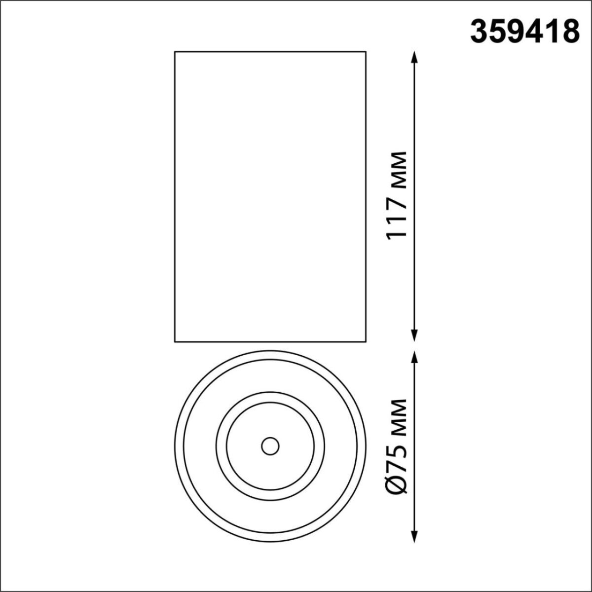 359418 OVER NT24 430 черный Светильник накладной влагозащищённый IP54 LED 10W 170-265V 3000К 830Лм RECTE — изображение 3