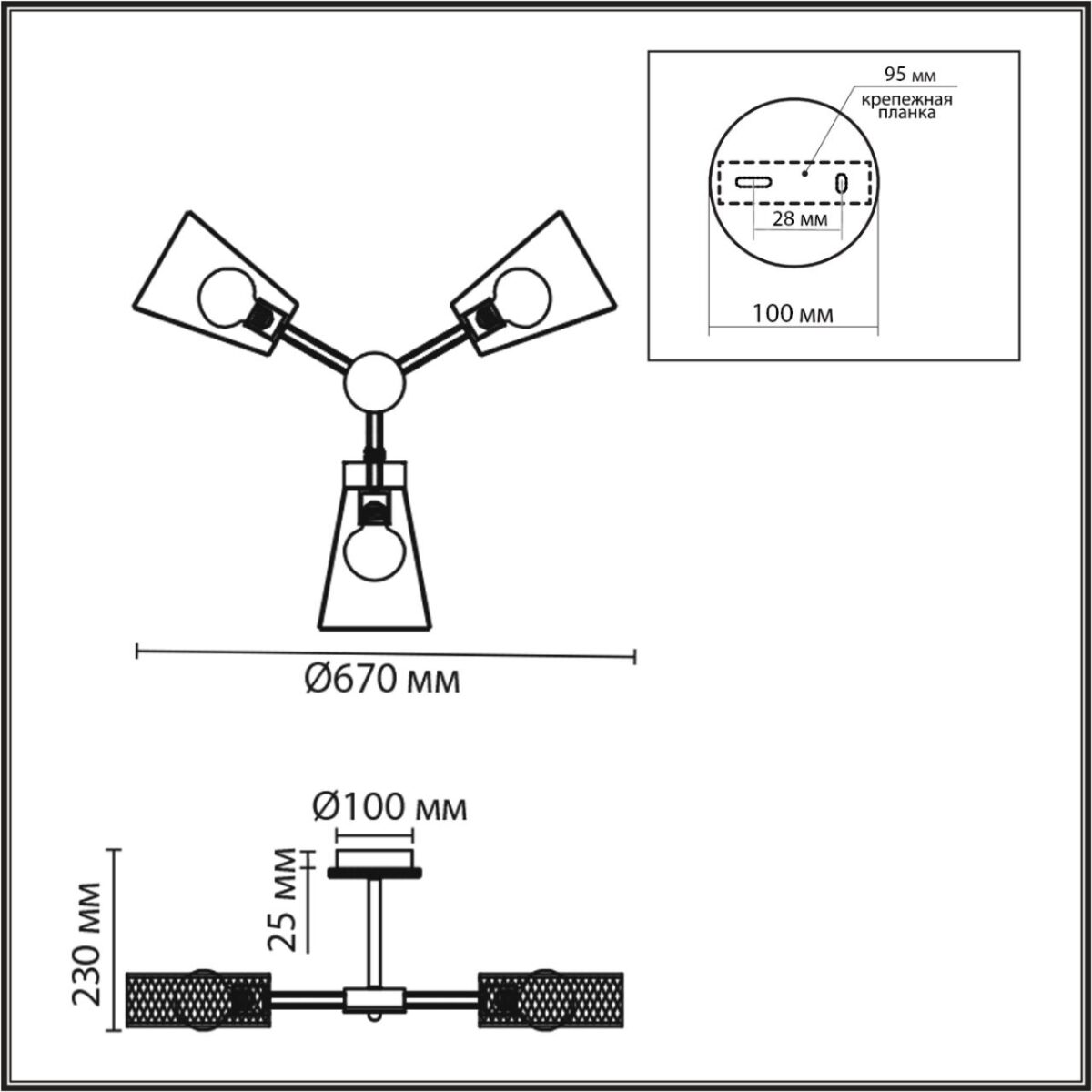 8246/3C COUNTY LN25 000 белый, металл/дерево Люстра потолочная Е27 3*60W 220V IRMA — изображение 3
