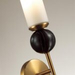 4361/1W MIDCENT ODL25 173 Настенный светильник под латунь/металл/стекло/черный мрамор IP20 1*E14 40W 220V LOLLA — изображение 3