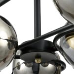 8060/6C COMFI LN24 000 черный/дымчатый металл/стекло Люстра потолочная E27 6*60W 220V CAMILIE — изображение 3