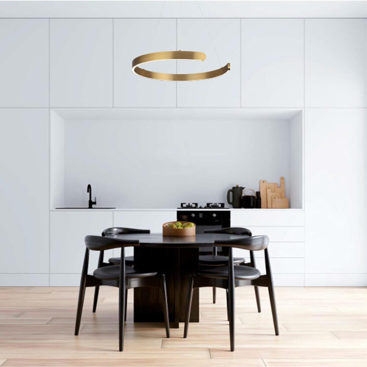 f1a6b9536902fbb0b44f9696e90152e6 6535/43L LEDIO LN26 266 латунь Светильник подвесной LED 43W 3000/4000/6000К 220V INDIE — изображение 1