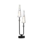 5429/10TL MODERN ODL_EX24 000 черный матов./прозрачный/металл/стекло/акрил Настольная лампа LED 10W 3000K 740Лм FUNGO — изображение 3