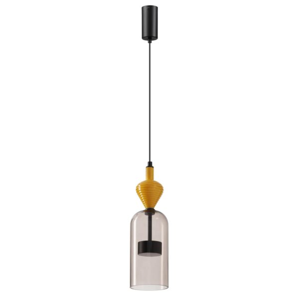 5046/12LB L-VISION ODL24 369 черный/светл.коричневый/металл/стекло/керамика Подвес LED 12W 4000К 1400Лм PALLETA