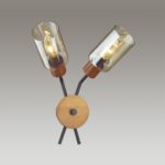 4492/2W COUNTY LN20 000 черный, дерево Бра E14 2*60W 220V FERN — изображение 3
