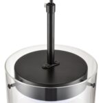 8232/1 COMFI LN26 230 черный/прозрачный, металл/стекло Подвес LED GX70 1*10W 220V NATALINA — изображение 3