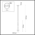 4285/1 L-VISION ODL22 241 античная бронза/металл Подвесной светильник IP20 LED GU10 max 6W GOTA