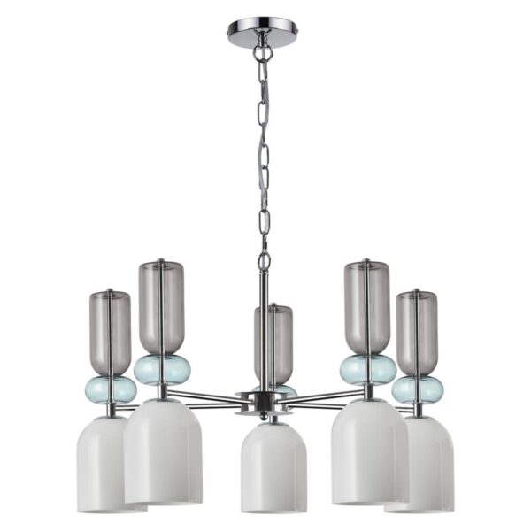 5235/5 MODERNI LN26 151 хром Люстра E27 5*40W 220V GILLIAN