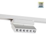 359738 PORT NT25 240 белый Светильник однофазный двухжильный трековый с переключ. цв. температуры IP20 LED 6W 180-265V 2700К/3200К/4000К EOS