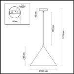 3724/24L LEDIO LN26 403 черный Подвес LED 24W 4000К 220V LENNY — изображение 2