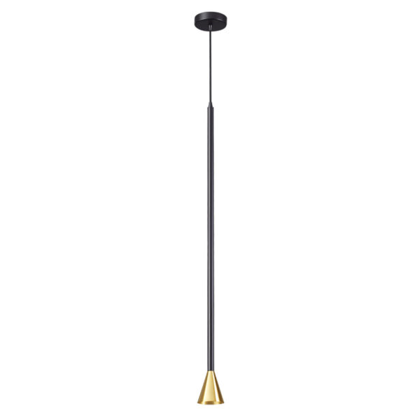 3884/1GB HIGHTECH ODL20 349 черно-золотистый/металл Подвесной светильник LED GU10 7W 220V PIPA
