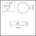 3885/2LA L-VISION ODL22 000 полированное золото Дополнительная чаша на 2 светильника (3885/25LA, 3885/35LA, 3885/45LA) BRIZZI — изображение 2
