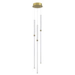 6639/33L HIGHTECH ODL24 225 металл/античная бронза/белые бусы из акрила Подвесной светильник IP 20 LED 33W 3500K 220V MONELLA