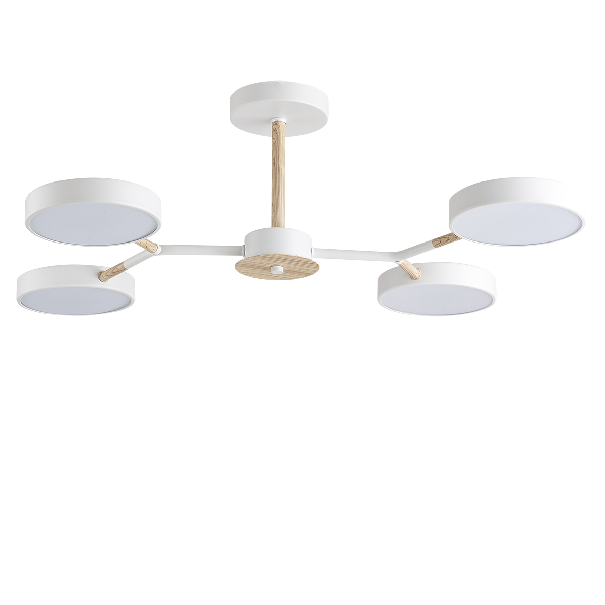 0046790 5652/72CL LEDIO LN26 347 белый, дерево Люстра потолочная LED 72W 3000/4000/6000К 220V BRAD — изображение 1
