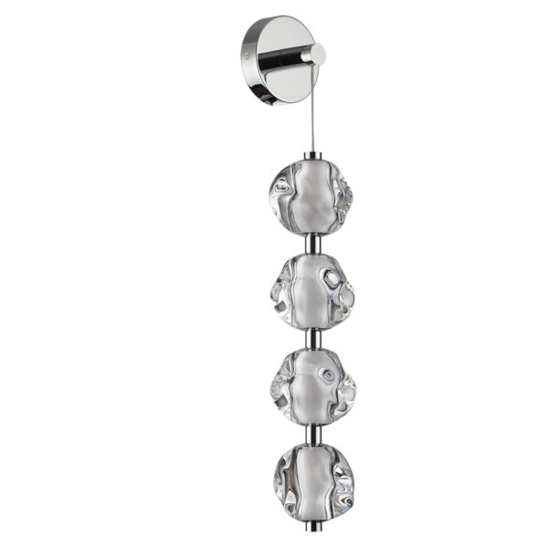 5084/17WL L-VISION ODL25 561 хром/прозрачный/металл/акрил Бра LED 17W 4000K 850Лм JEMSTONE