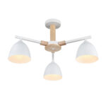 8095/3C MODERNI LN26 340 белый/белый металл, дерево/металл Люстра потолочная Е27 3*60W 220V COLANGE — изображение 3