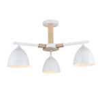 8095/3C MODERNI LN26 340 белый/белый металл, дерево/металл Люстра потолочная Е27 3*60W 220V COLANGE — изображение 4