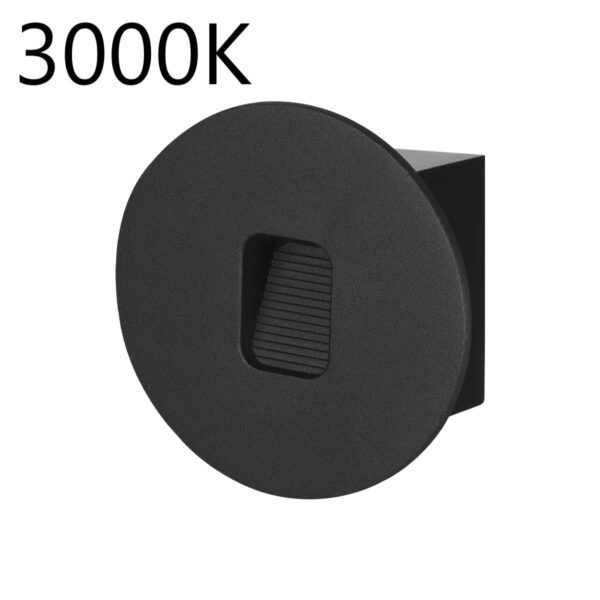 6651/1WL3 NATURE ODL25 695 черный/металл Подсветка для лестниц IP65 LED 1W 3000K 60° AC85-265V VITTY